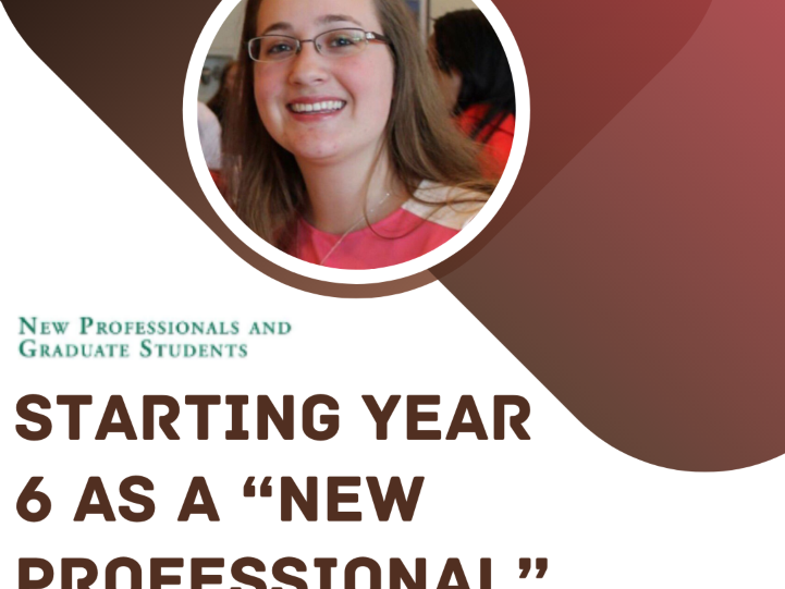 Starting Year 6 as a “New Professional”